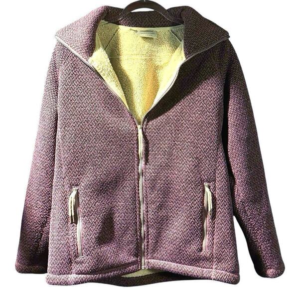 Craighoppers Womens L Narin Purple Woven Borg Sheerling Fleece Outdoor Jacket - Picture 4 of 14